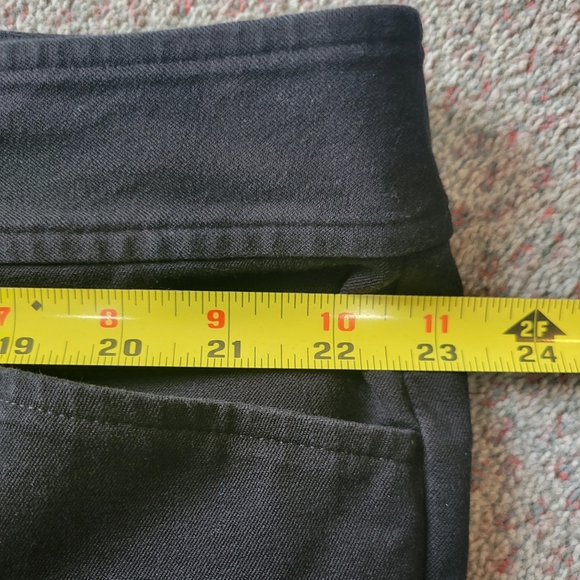 Chaps Denim Long Straight Leg Plus Size Black Jeans Size 24W - Picture 4 of 6